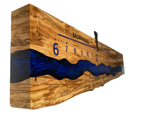 Leith: 5 - foot Spalted Ambrosia - Linear Clockworks