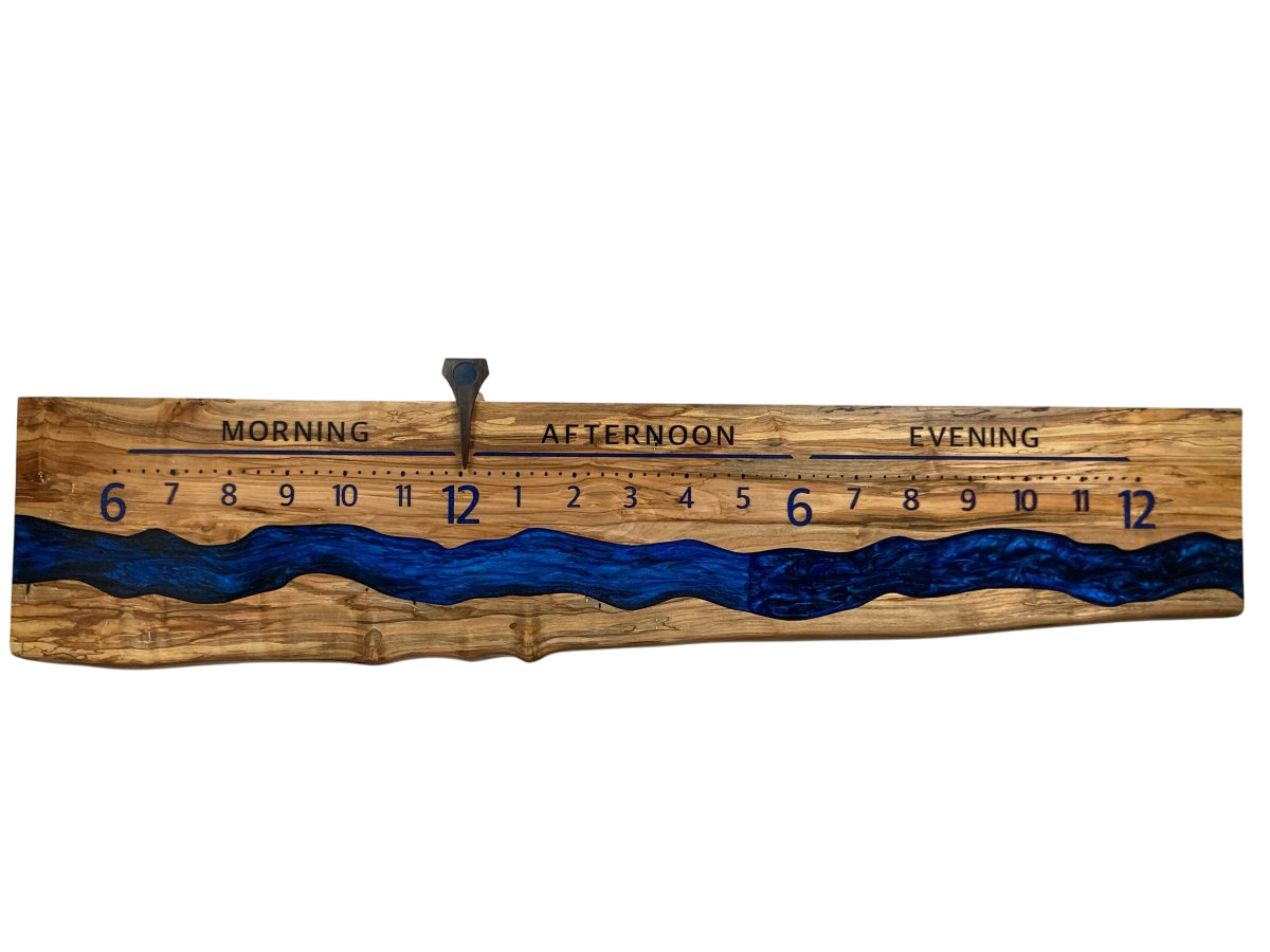 Leith: 5 - foot Spalted Ambrosia - Linear Clockworks
