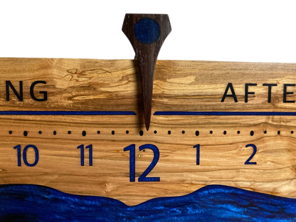 Leith: 5 - foot Spalted Ambrosia - Linear Clockworks