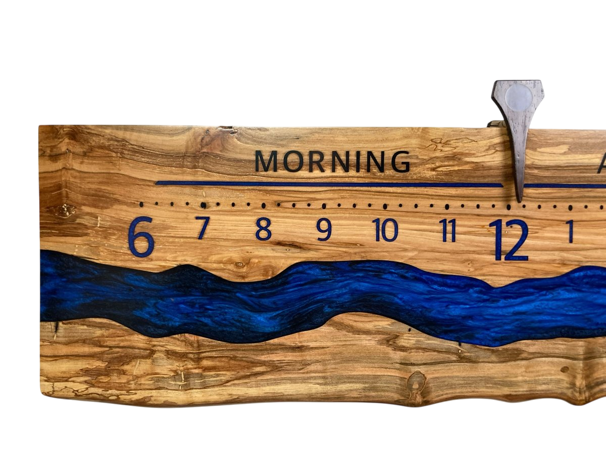 Leith: 5 - foot Spalted Ambrosia - Linear Clockworks