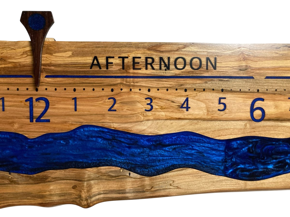 Leith: 5 - foot Spalted Ambrosia - Linear Clockworks