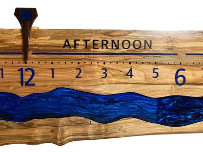 Leith: 5 - foot Spalted Ambrosia - Linear Clockworks