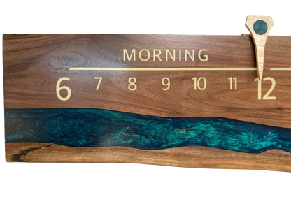 Rayan: 5 - foot Riverclock - Linear Clockworks