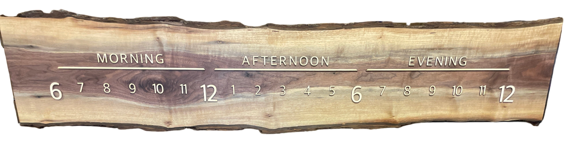 Vaughn: 5-ft Walnut / Maple - Linear Clockworks