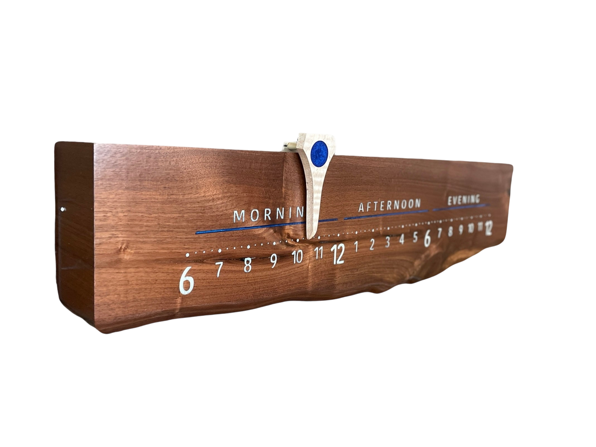 Rudy: 3-foot Walnut / Resin - Linear Clockworks