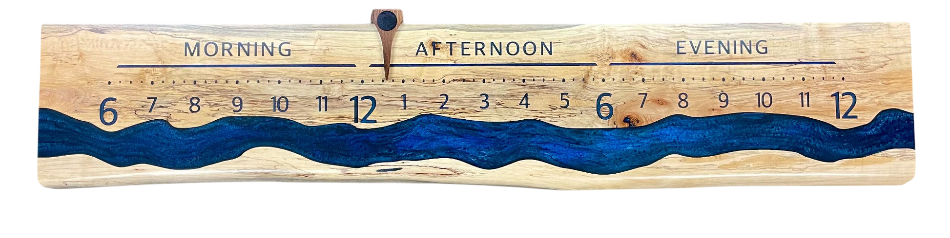 Leithlike: 5-foot Spalted Ambrosia - Linear Clockworks