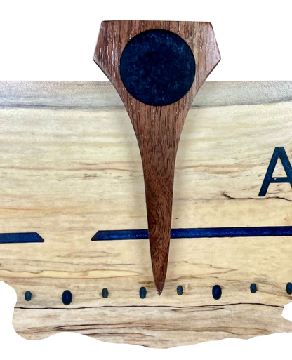 Leithlike: 5-foot Spalted Ambrosia - Linear Clockworks