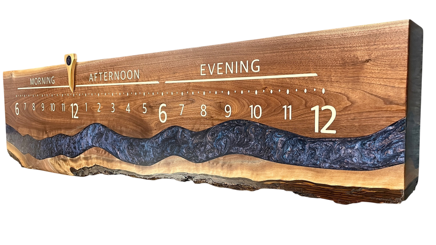 Rigel 2:  5-foot Walnut / Resin river