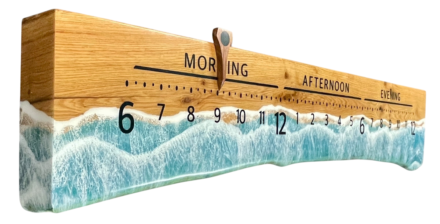 Tonga: 5-foot Red Oak Ocean clock