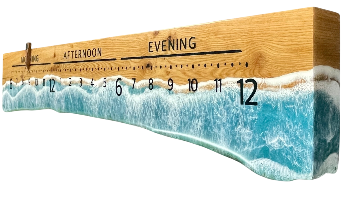 Tonga: 5-foot Red Oak Ocean clock