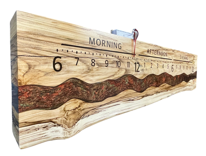 Theodore: 5-foot spalted hackberry / surface river