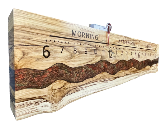 Theodore: 5-foot spalted hackberry / surface river