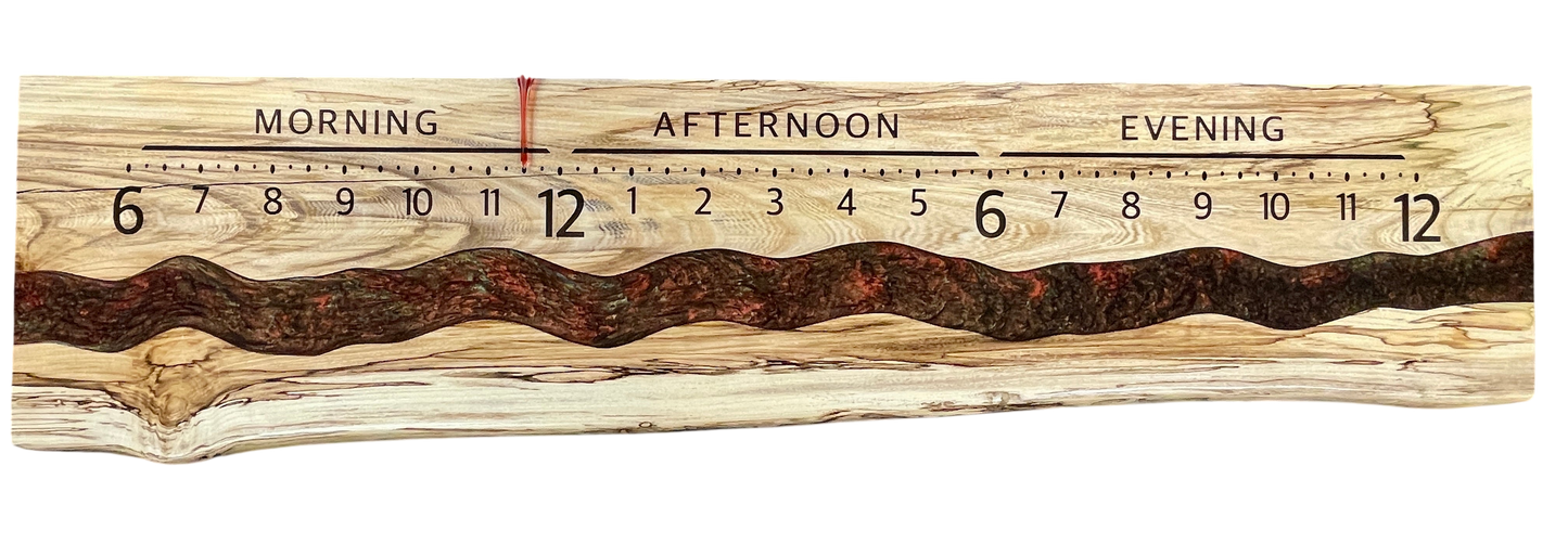 Theodore: 5-foot spalted hackberry / surface river