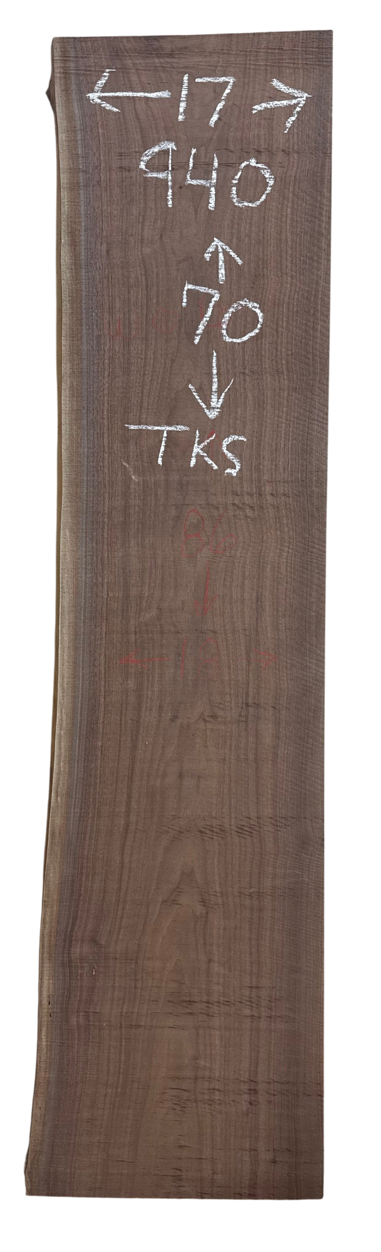 Dirk: 5 Ft Walnut natural Edge