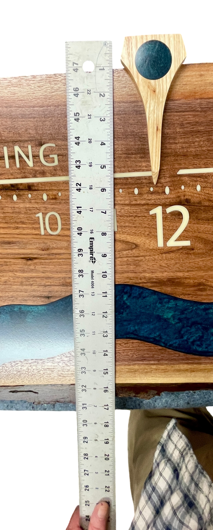Rayan: 5 foot Walnut surface river