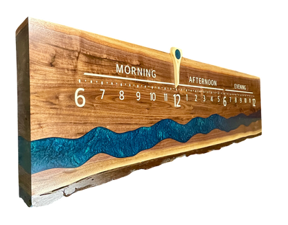 Rayan: 5 foot Walnut surface river