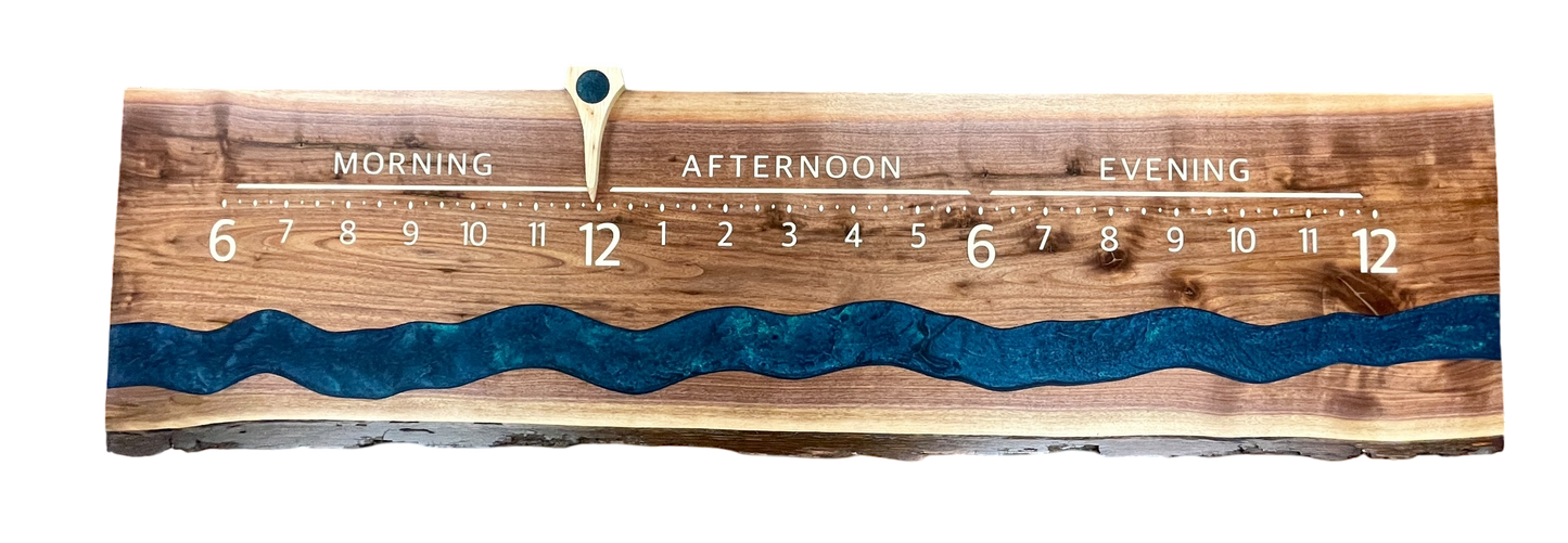 Rayan: 5 foot Walnut surface river