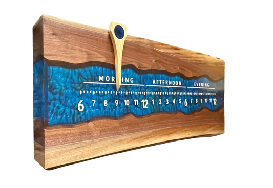 Glinda 4: 3-foot Walnut / Resin through river