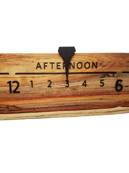 Rays:5 - foot Canarywood/Walnut - Linear Clockworks