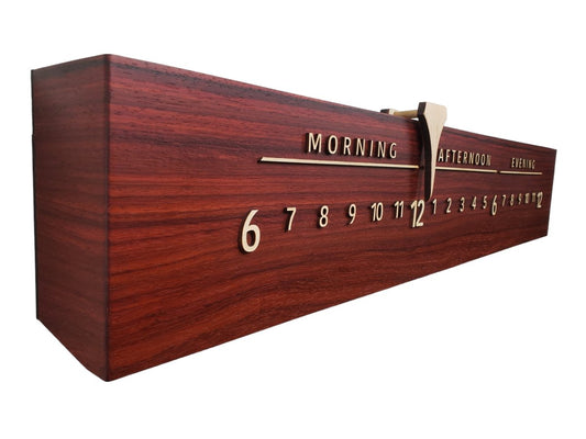 Rosella:3 - foot Padouk/Maple - Linear Clockworks