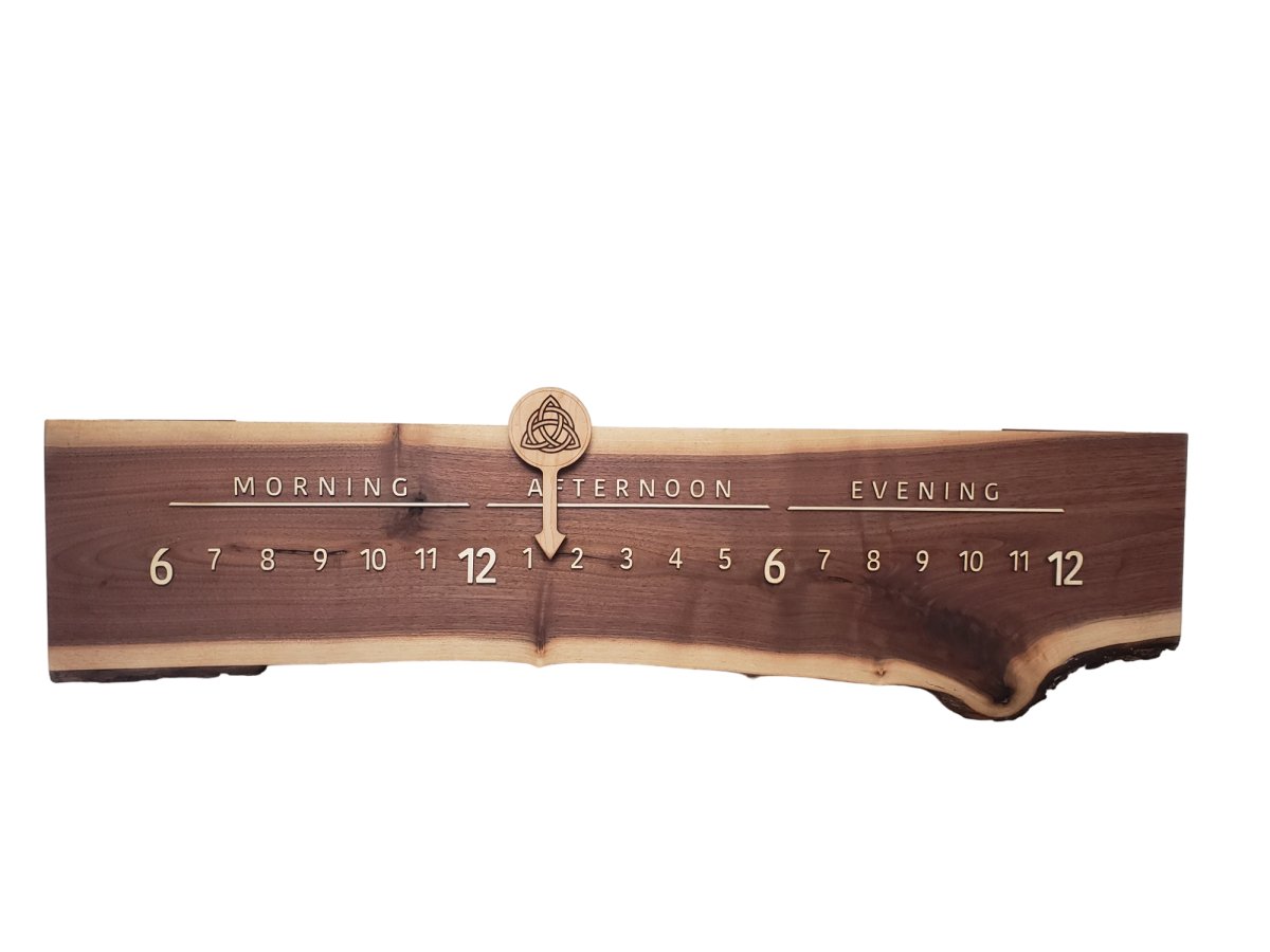 Runic: 3 - foot Walnut / Maple - Linear Clockworks