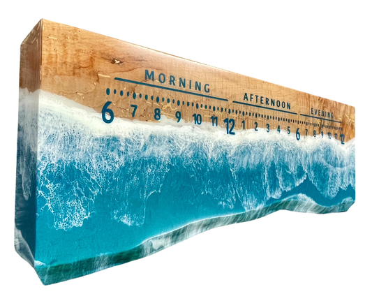 Samoa 2: 3-foot Maple Ocean clock