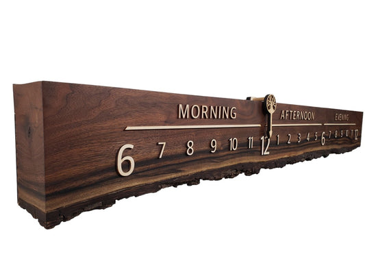 Sandy:5 - foot Walnut/Maple - Linear Clockworks