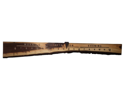 Spotty:7 - ft Walnut/Maple - Linear Clockworks