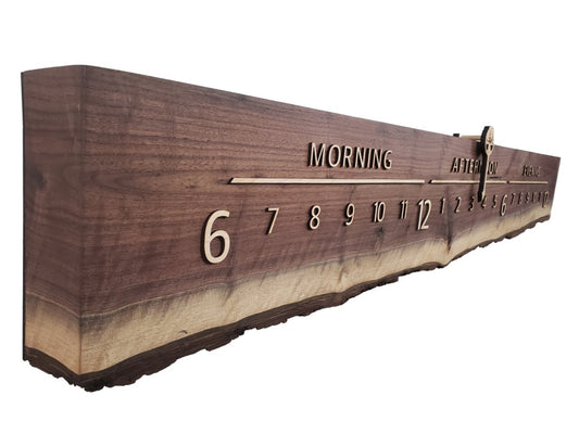 Stella:5 - foot Walnut/Maple - Linear Clockworks