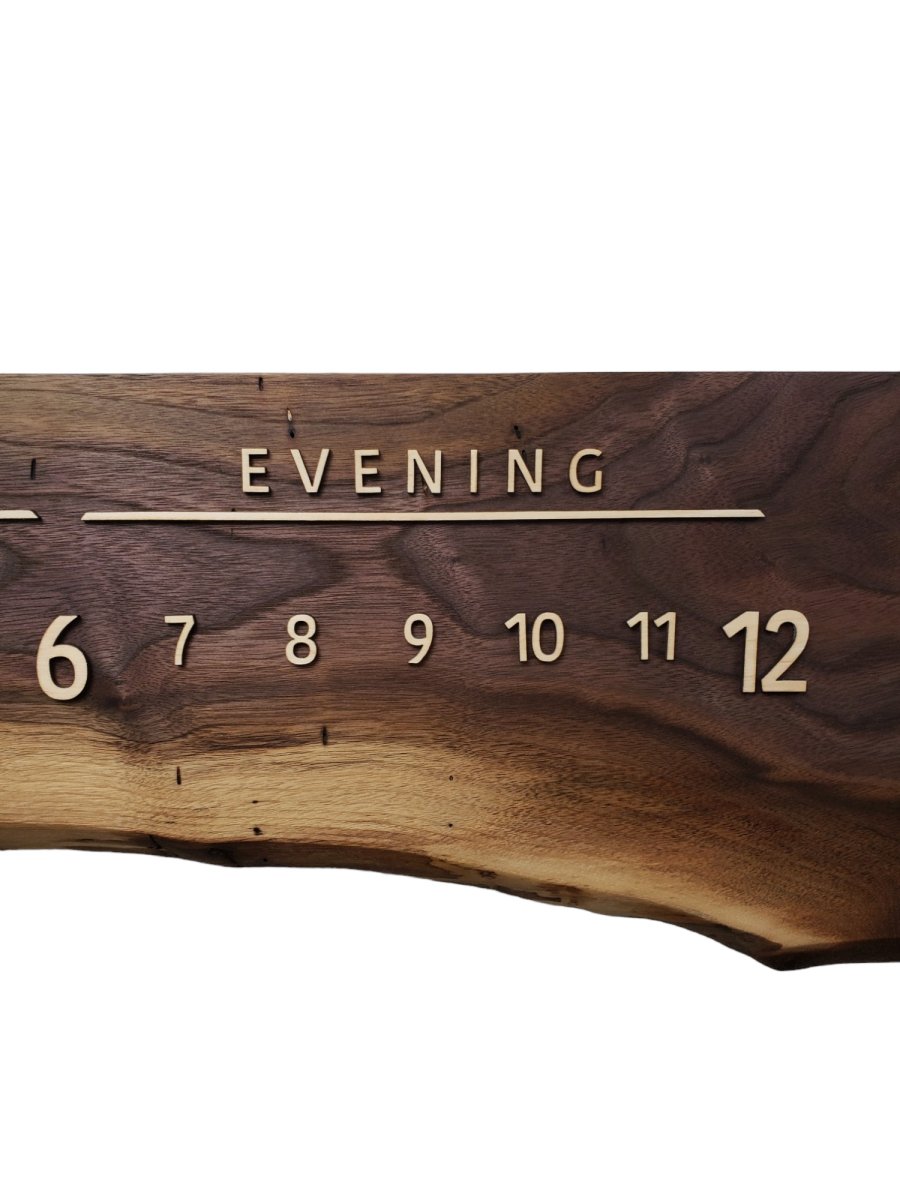 Sydney:3 - foot Walnut/Maple - Linear Clockworks