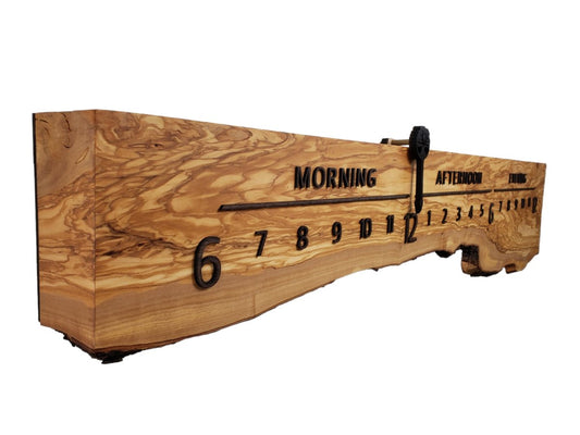 Topaz:5 - foot Olivewood/Wenge - Linear Clockworks