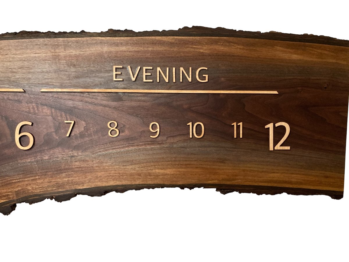 Valor: 5 - foot Walnut/Maple - Linear Clockworks