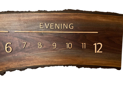 Valor: 5 - foot Walnut/Maple - Linear Clockworks