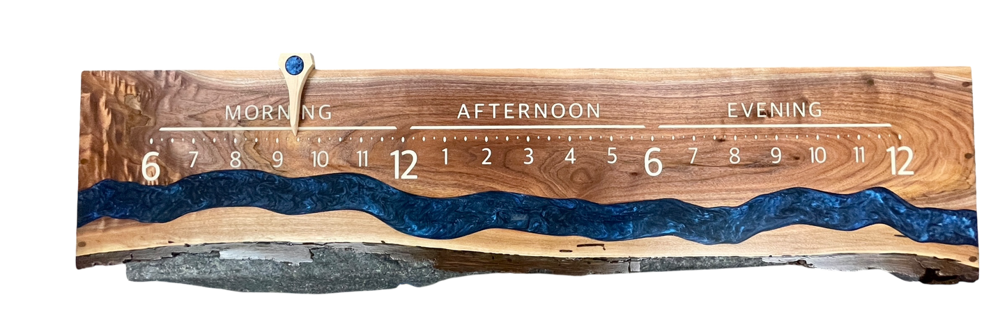 Yav: 5 foot Walnut live edge Surface river