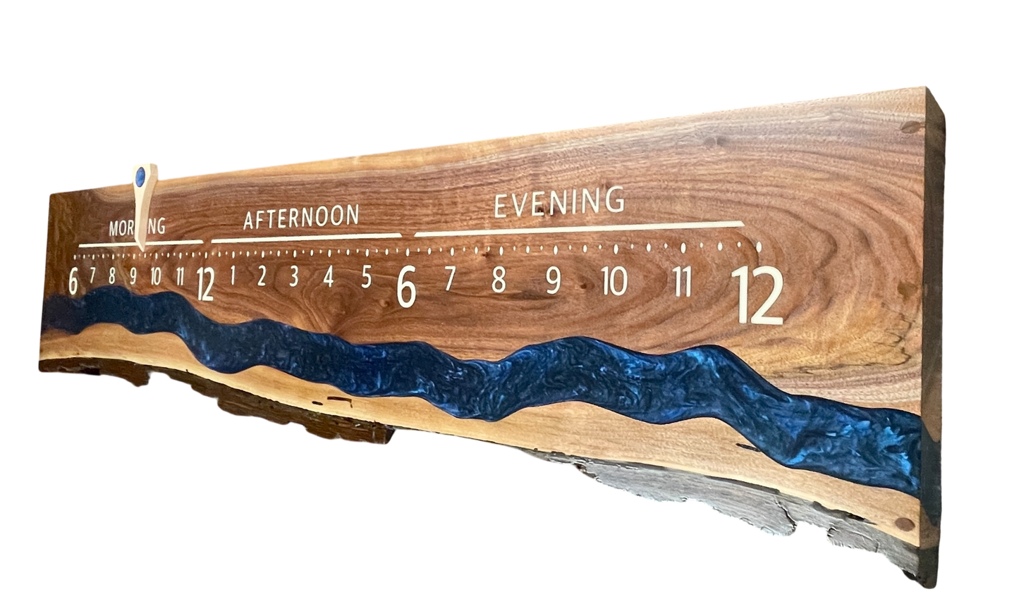 Yav: 5 foot Walnut live edge Surface river