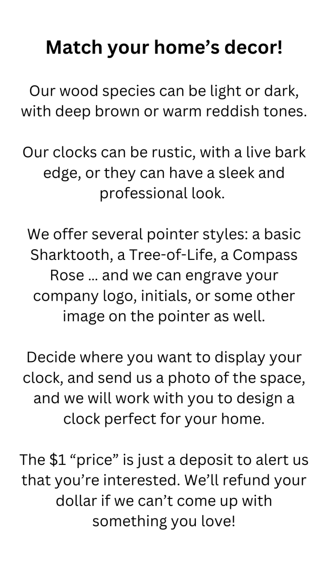Your Custom Clock – Linear Clockworks