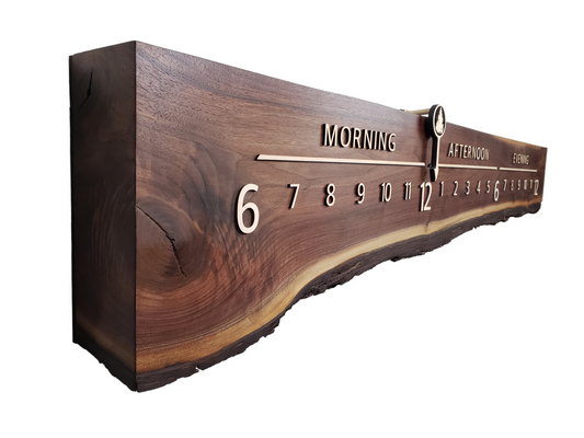 Ruby:5-foot Walnut/Maple - Linear Clockworks