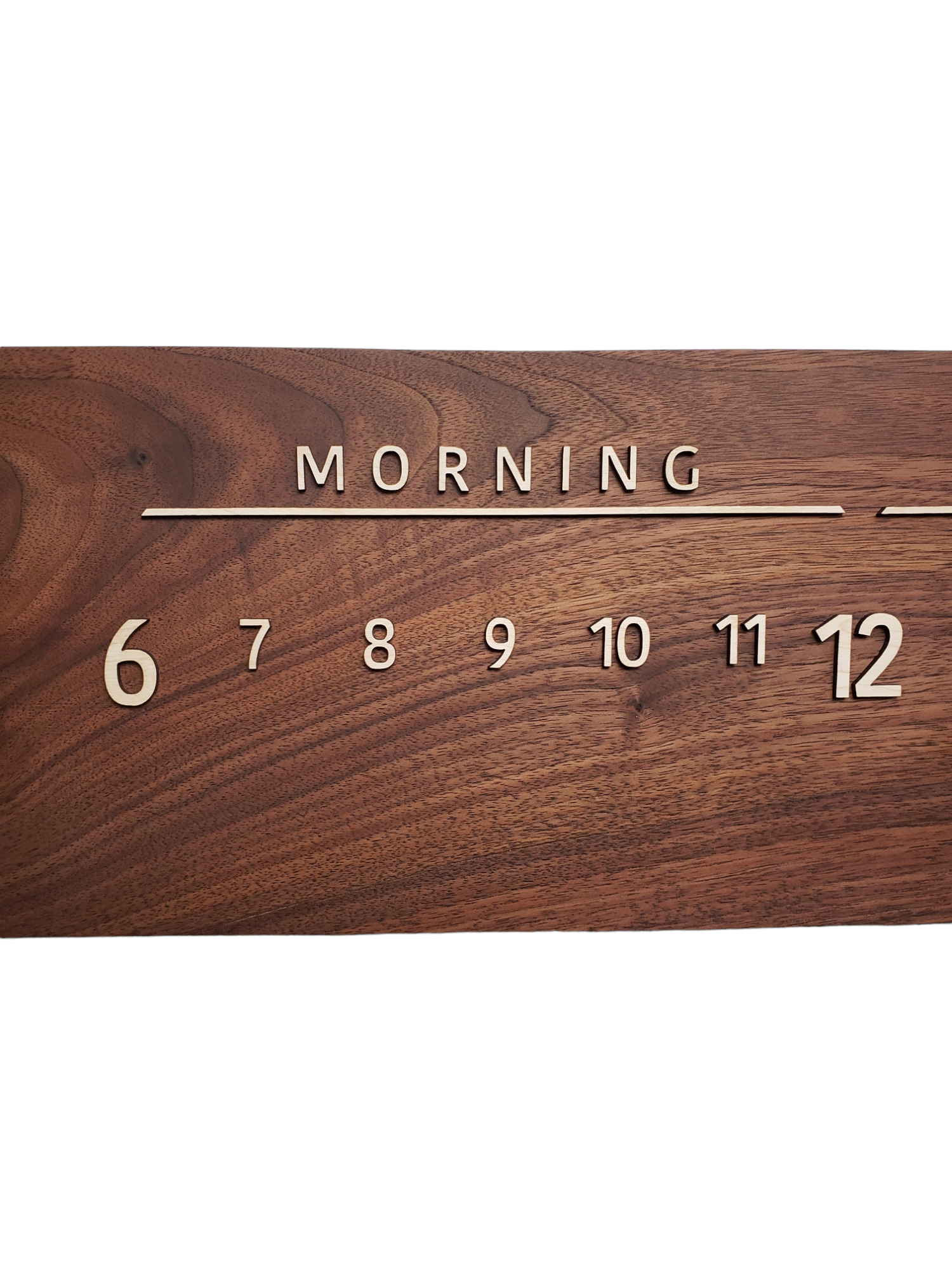 Gabriel:3-foot Walnut/Maple - Linear Clockworks