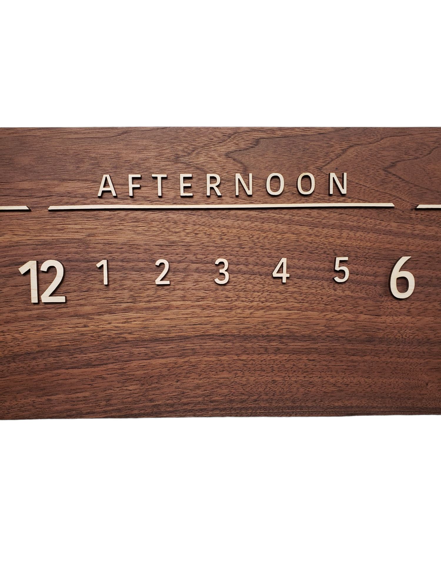 Gabriel:3-foot Walnut/Maple - Linear Clockworks