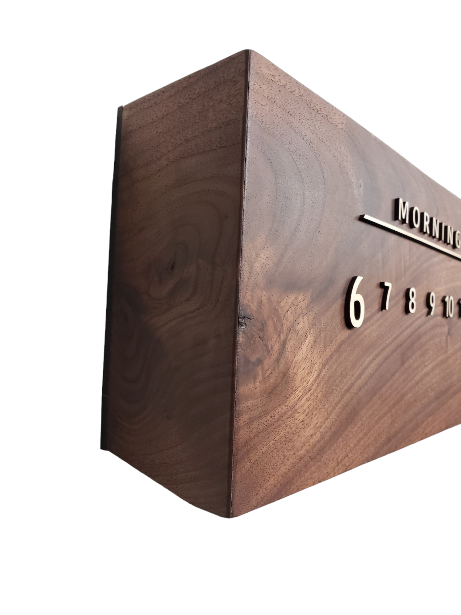 Gabriel:3-foot Walnut/Maple - Linear Clockworks