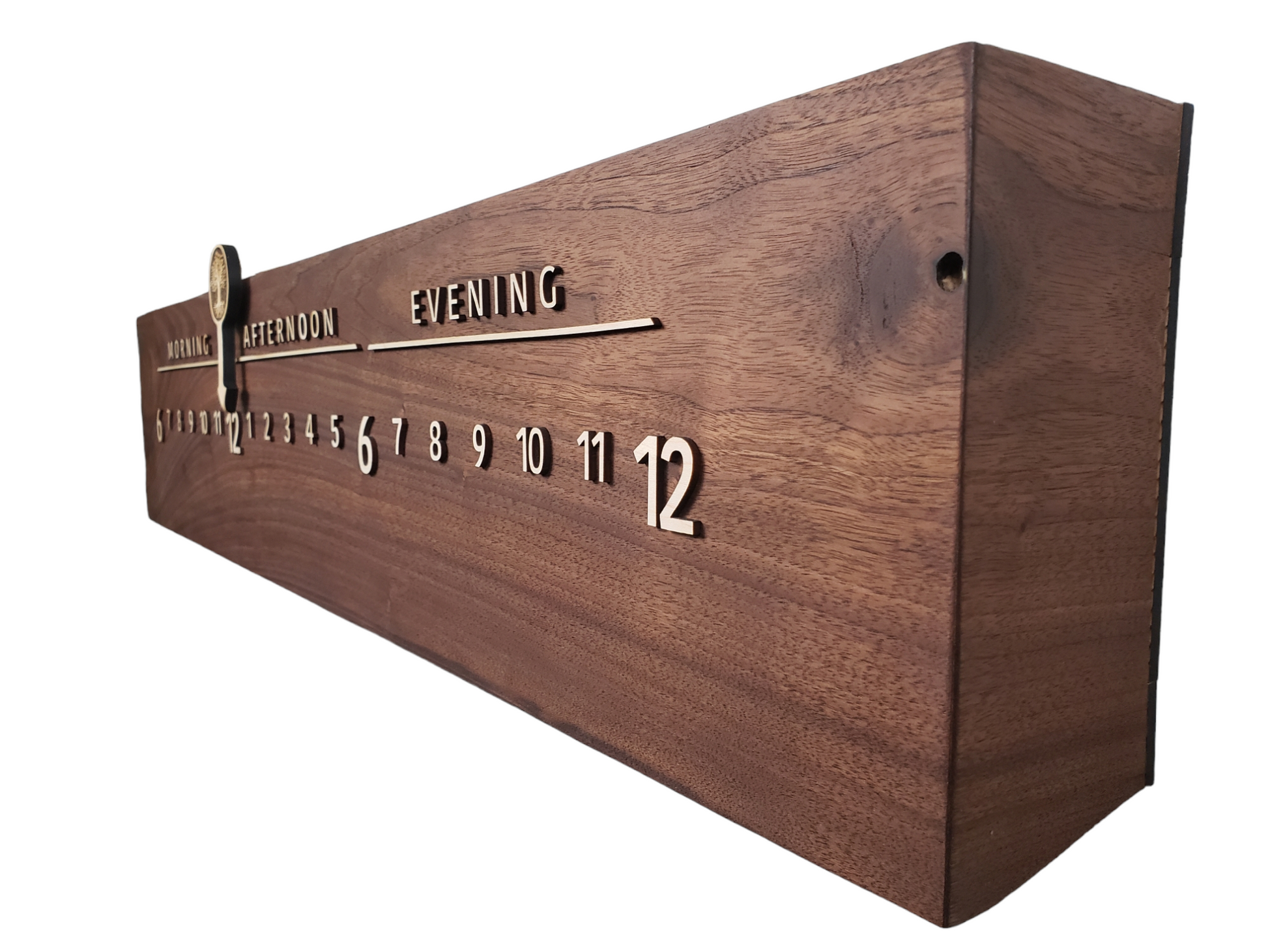 Gabriel:3-foot Walnut/Maple - Linear Clockworks