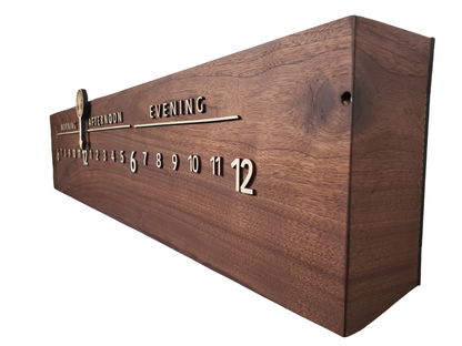 Gabriel:3-foot Walnut/Maple - Linear Clockworks