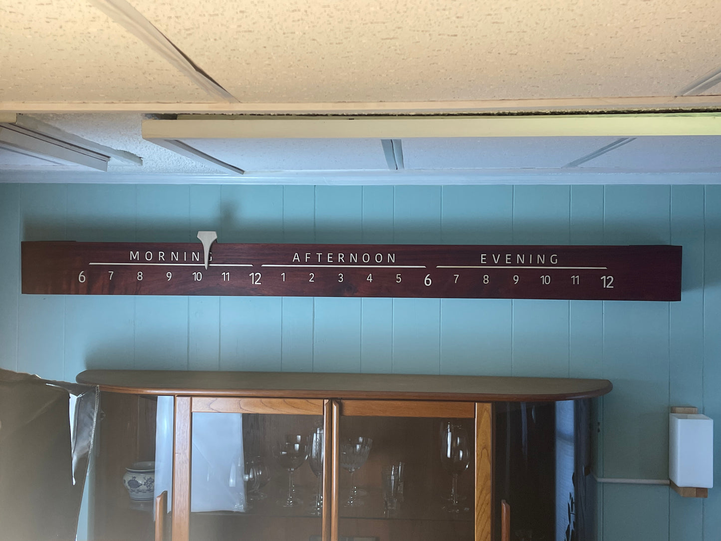 Ross: 7-foot Padauk / Maple - Linear Clockworks