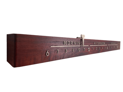 Ross: 7-foot Padauk / Maple - Linear Clockworks