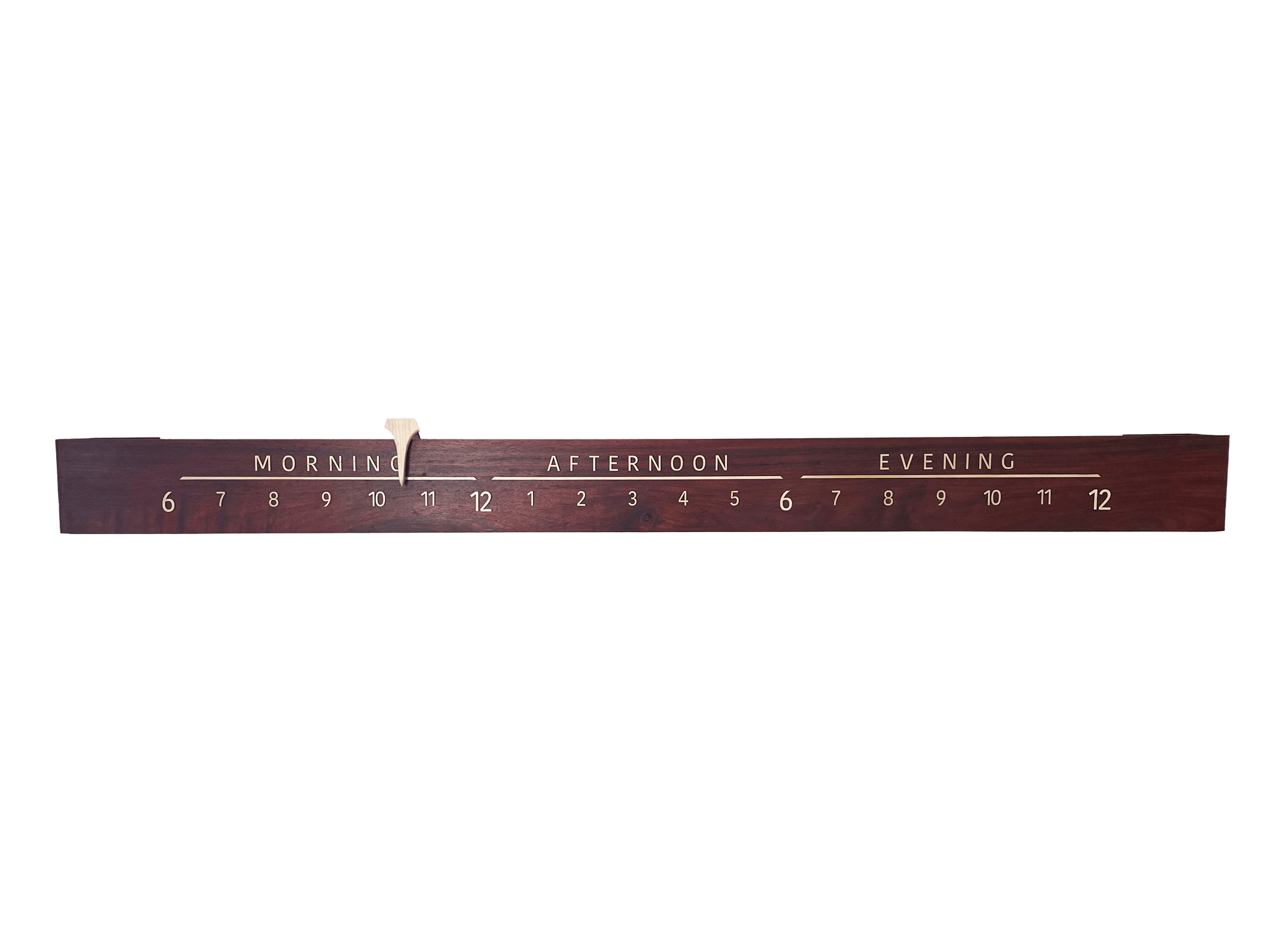 Ross: 7-foot Padauk / Maple - Linear Clockworks