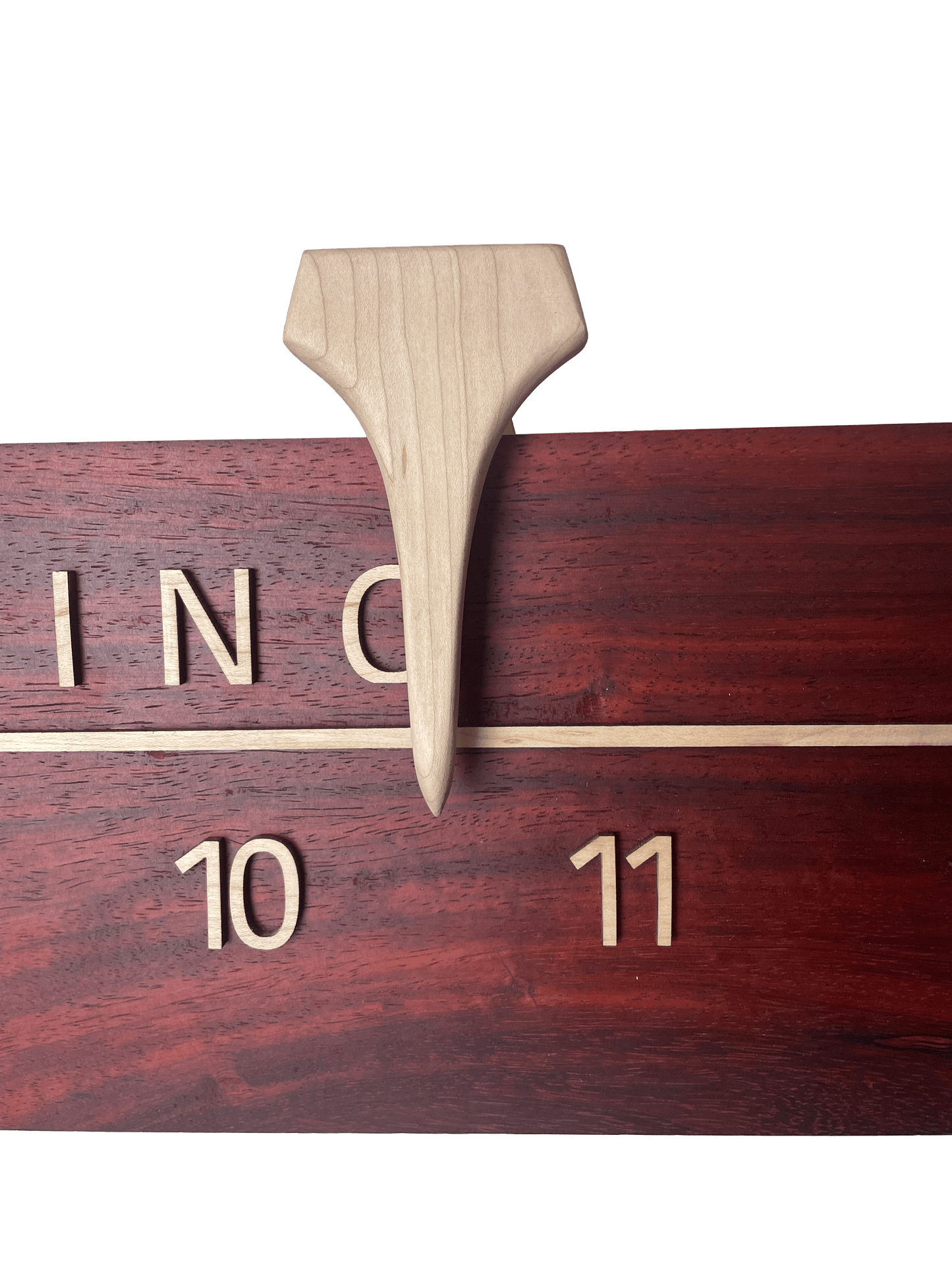 Ross: 7-foot Padauk / Maple - Linear Clockworks