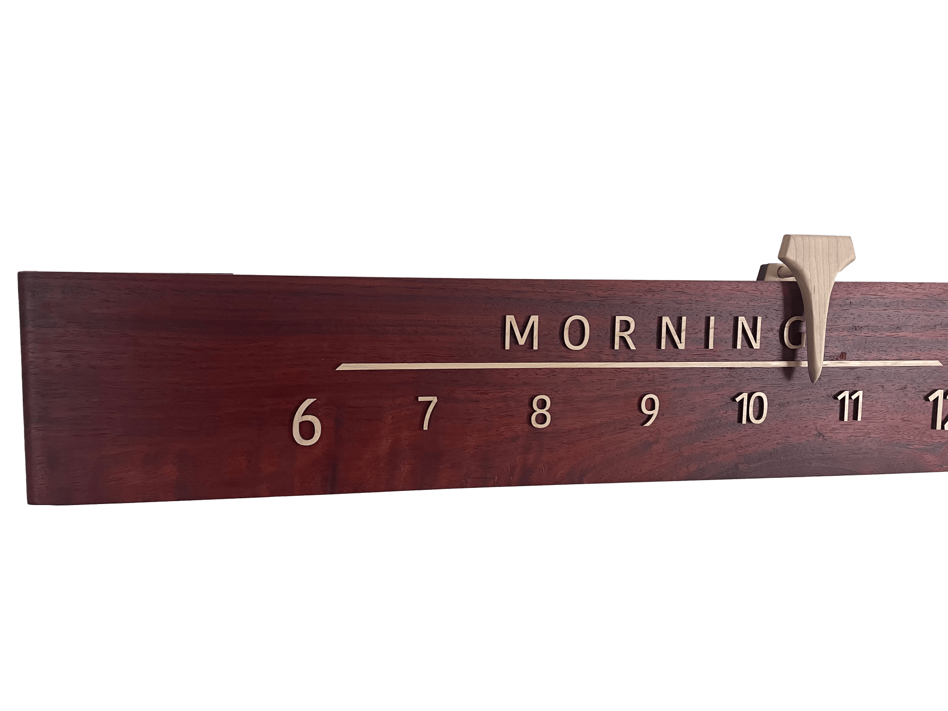 Ross: 7-foot Padauk / Maple - Linear Clockworks