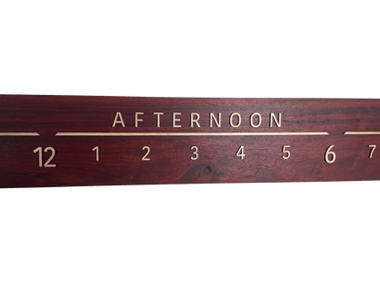 Ross: 7-foot Padauk / Maple - Linear Clockworks